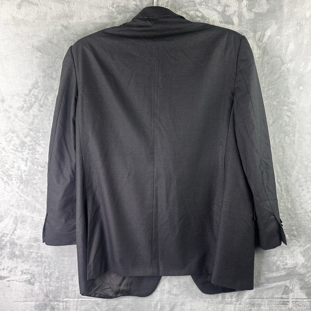 Ermenegildo Zegna Su Misura Dark Gray Wool Blazer Men's 58R (48R US) Italy - Picture 2 of 11